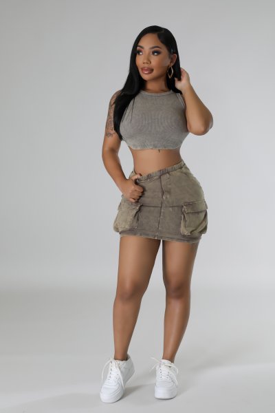 Decisions To Leave Skirt Set