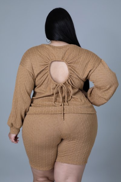 Comfy Season Short Set (Plus Size)