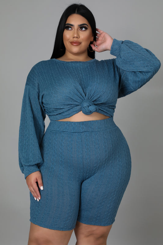 Comfy Season Short Set (Plus Size)